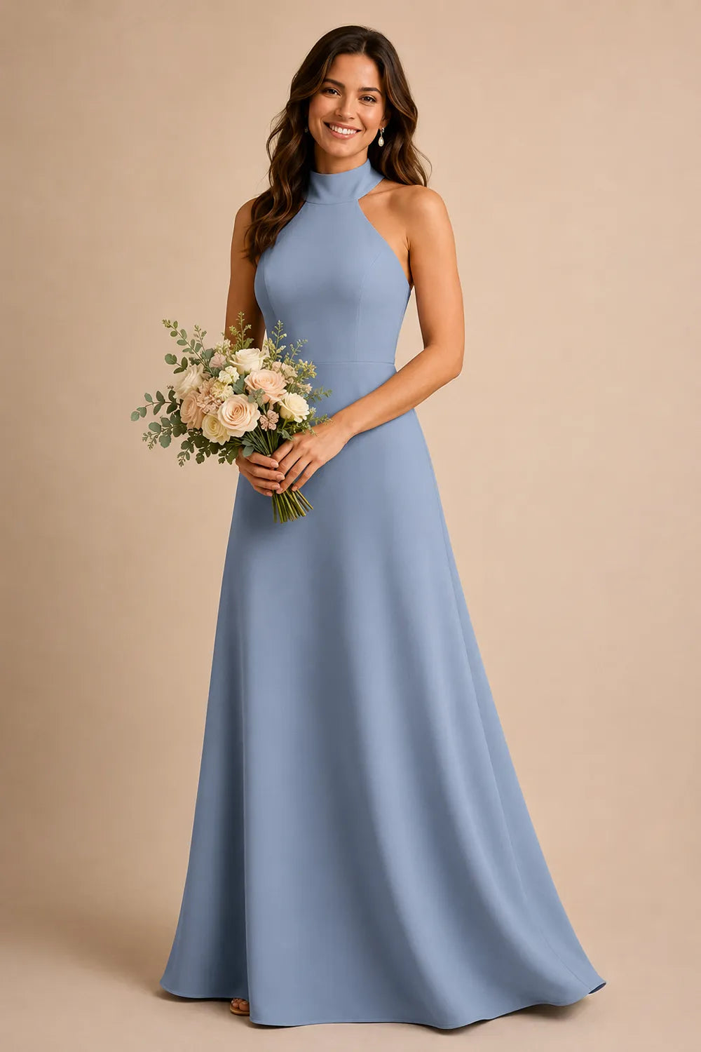 Timeless Open Back Formal Bridesmaid Dress
