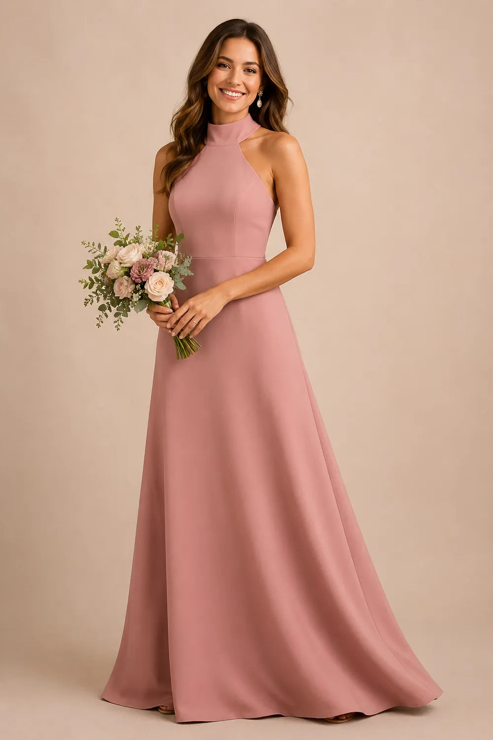 Timeless Open Back Formal Bridesmaid Dress