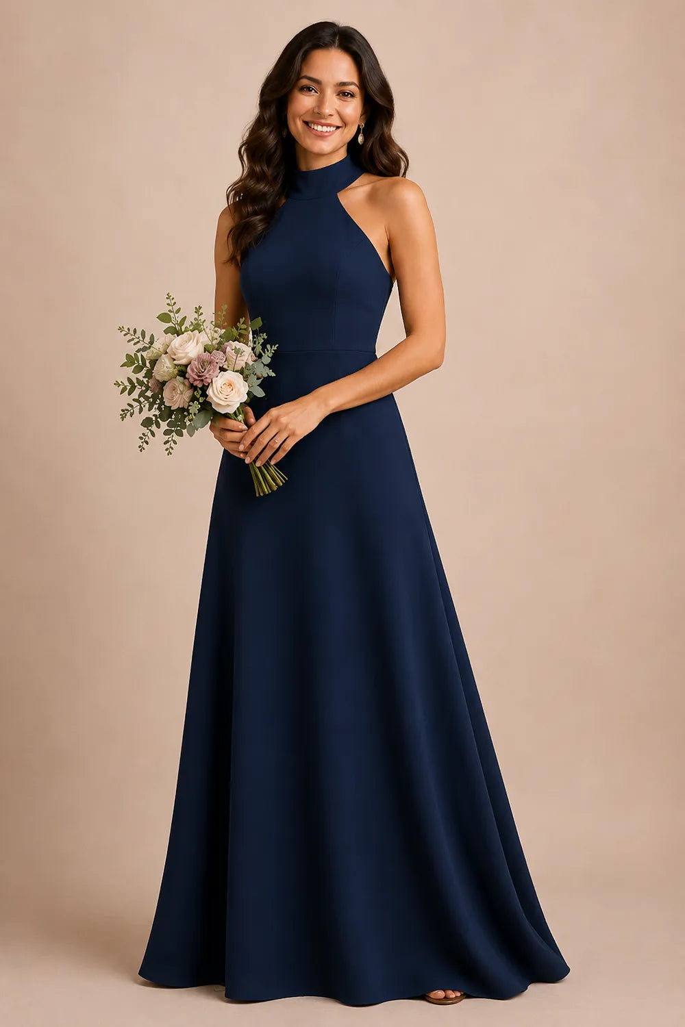 Timeless Open Back Formal Bridesmaid Dress