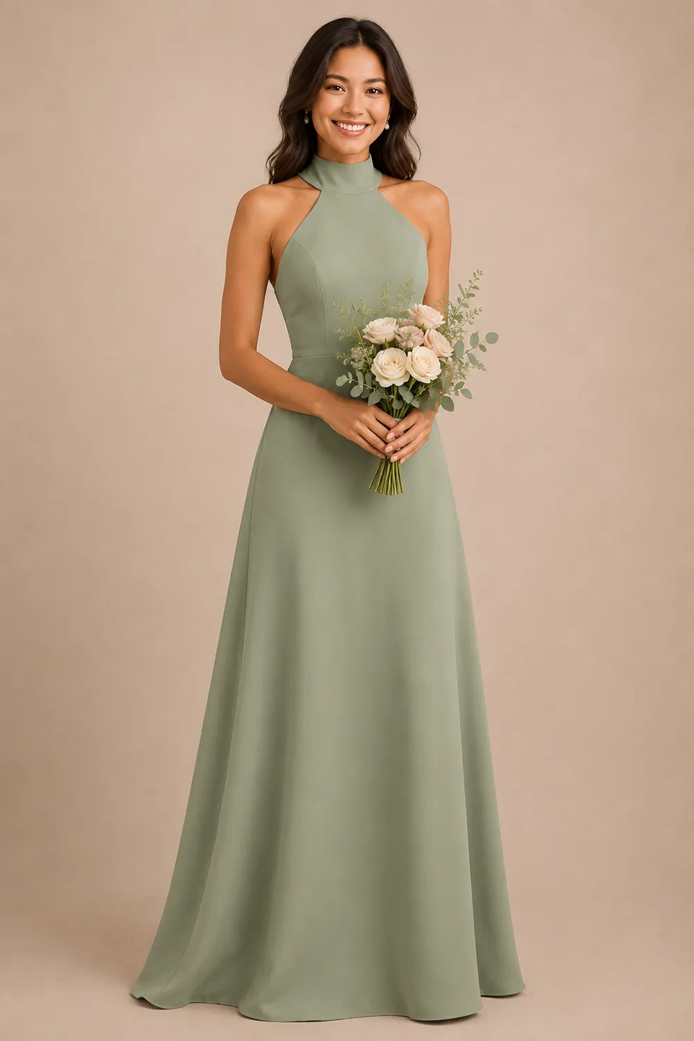 Timeless Open Back Formal Bridesmaid Dress
