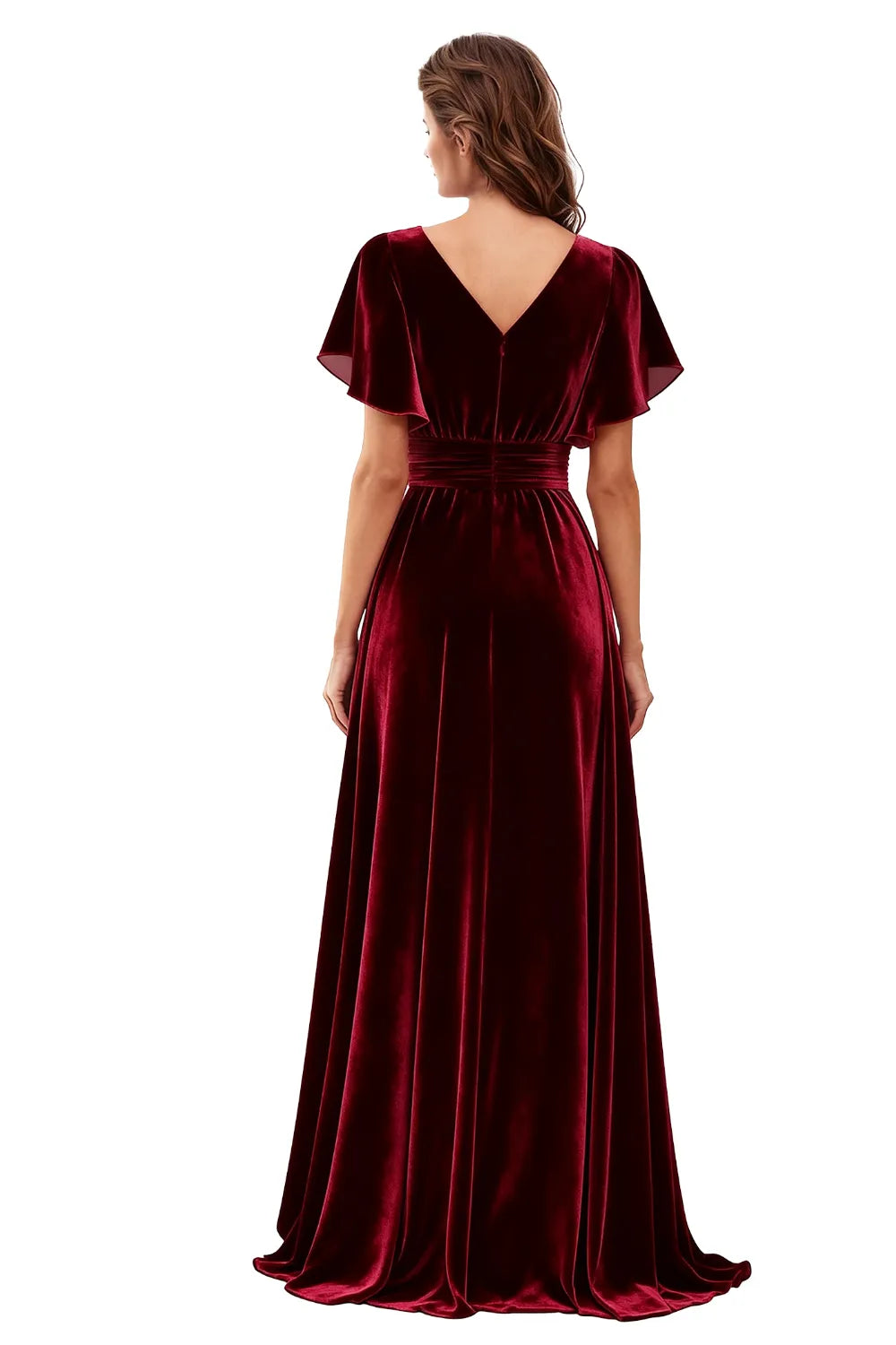 Vintage Velvet Formal Evening Gown for Women