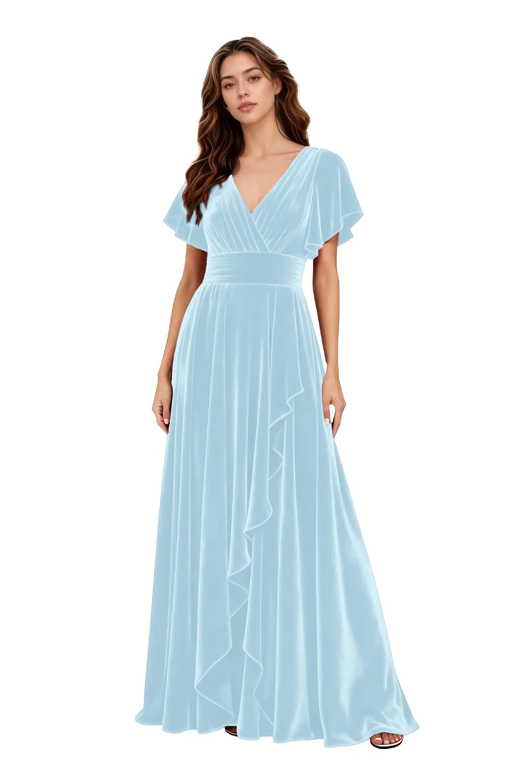 Vintage Velvet Formal Evening Gown for Women