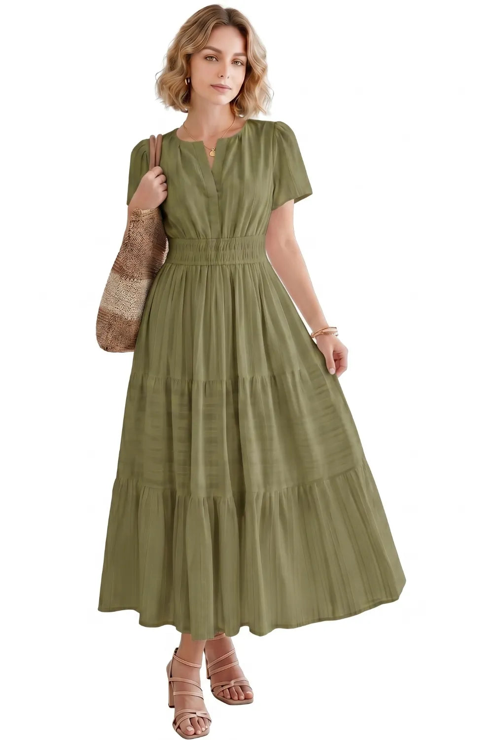 Casual Flowy Chiffon Wedding Guest Dress