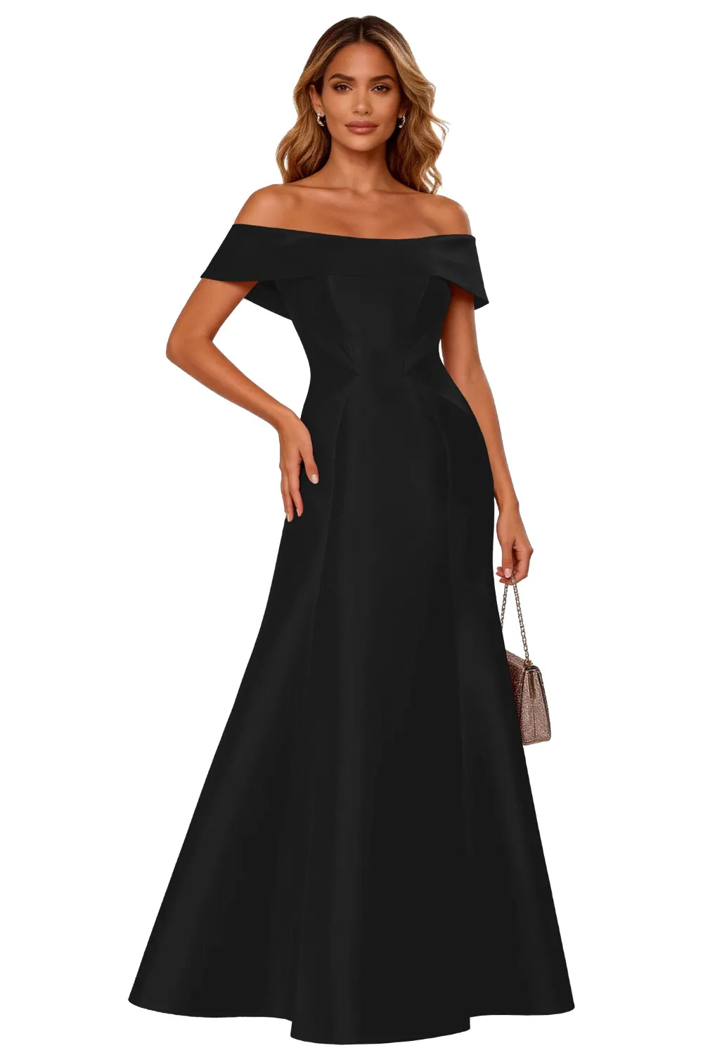 Classic Off-Shoulder Gala Formal Evening Gown