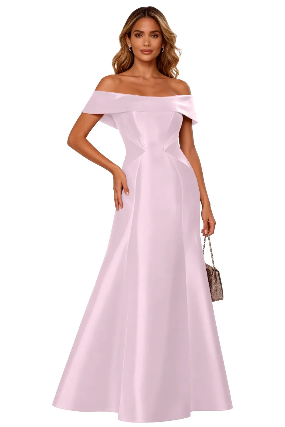 Classic Off-Shoulder Gala Formal Evening Gown