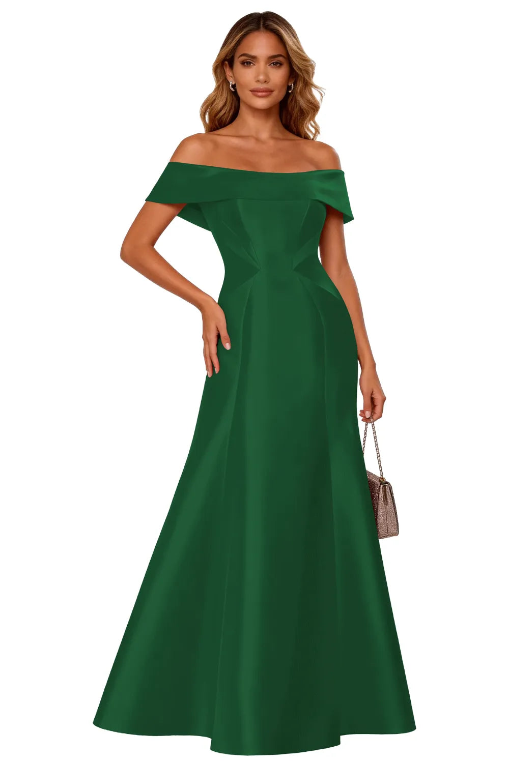 Classic Off-Shoulder Gala Formal Evening Gown