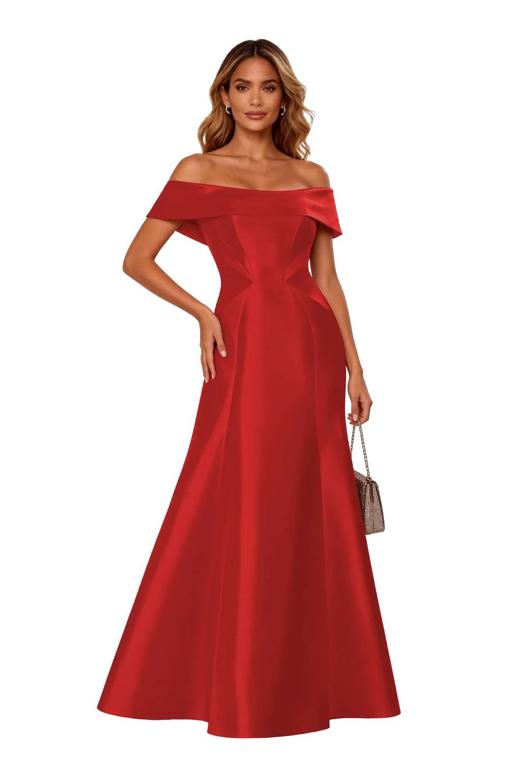 Classic Off-Shoulder Gala Formal Evening Gown