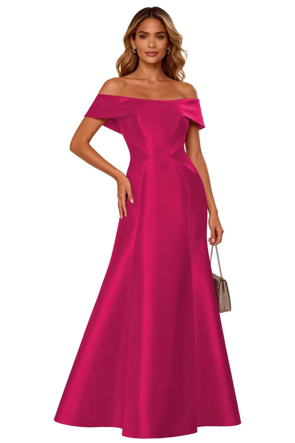 Classic Off-Shoulder Gala Formal Evening Gown