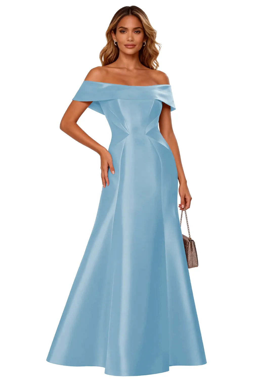 Classic Off-Shoulder Gala Formal Evening Gown