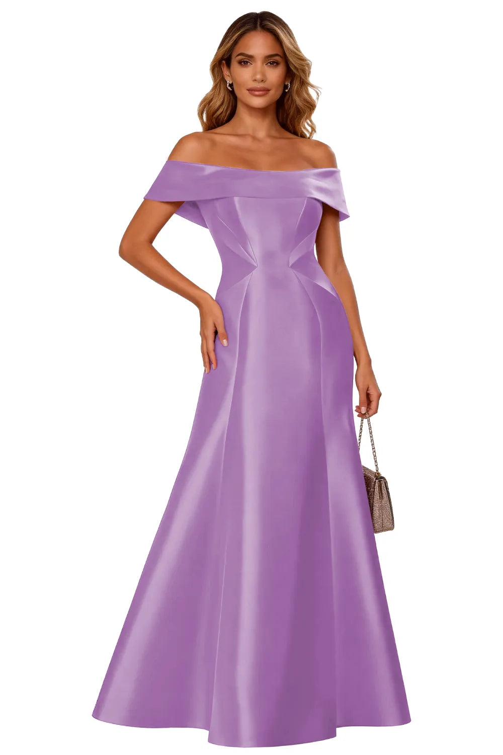 Classic Off-Shoulder Gala Formal Evening Gown