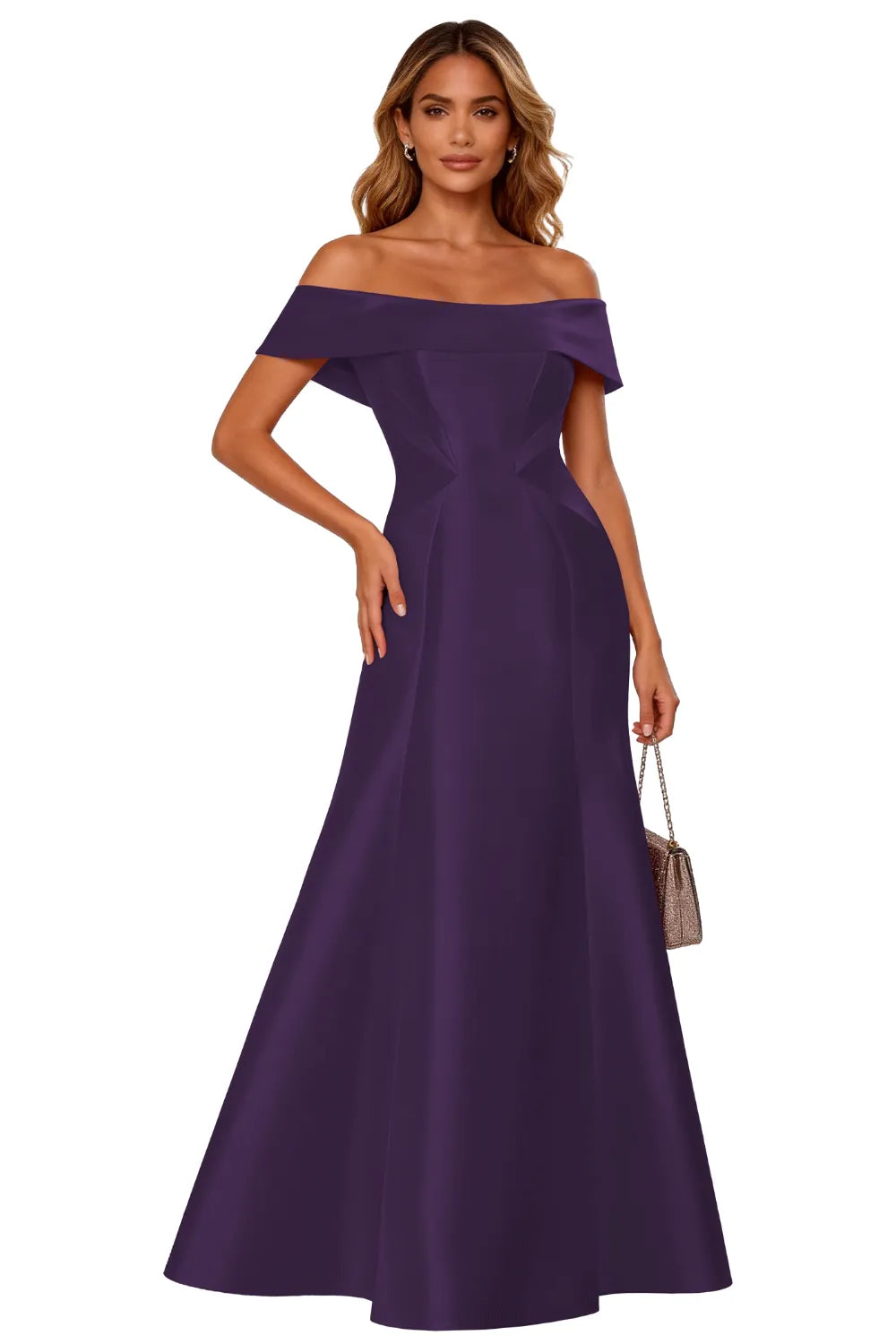 Classic Off-Shoulder Gala Formal Evening Gown