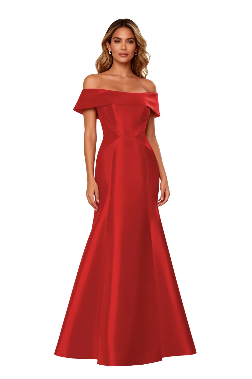 Classic Off-Shoulder Gala Formal Evening Gown