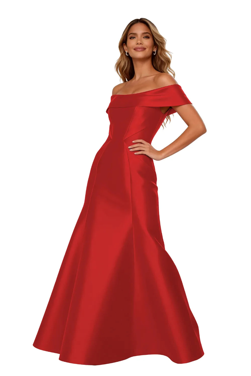 Classic Off-Shoulder Gala Formal Evening Gown