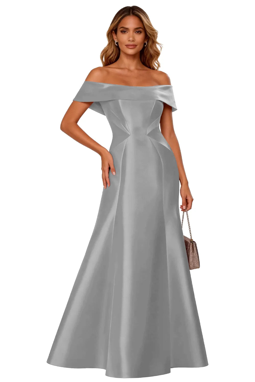 Classic Off-Shoulder Gala Formal Evening Gown