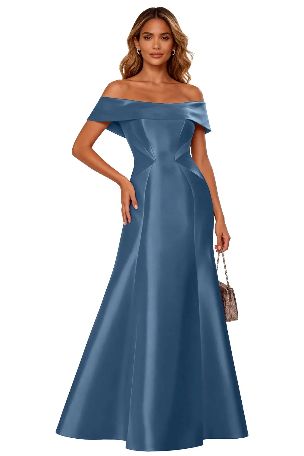 Classic Off-Shoulder Gala Formal Evening Gown