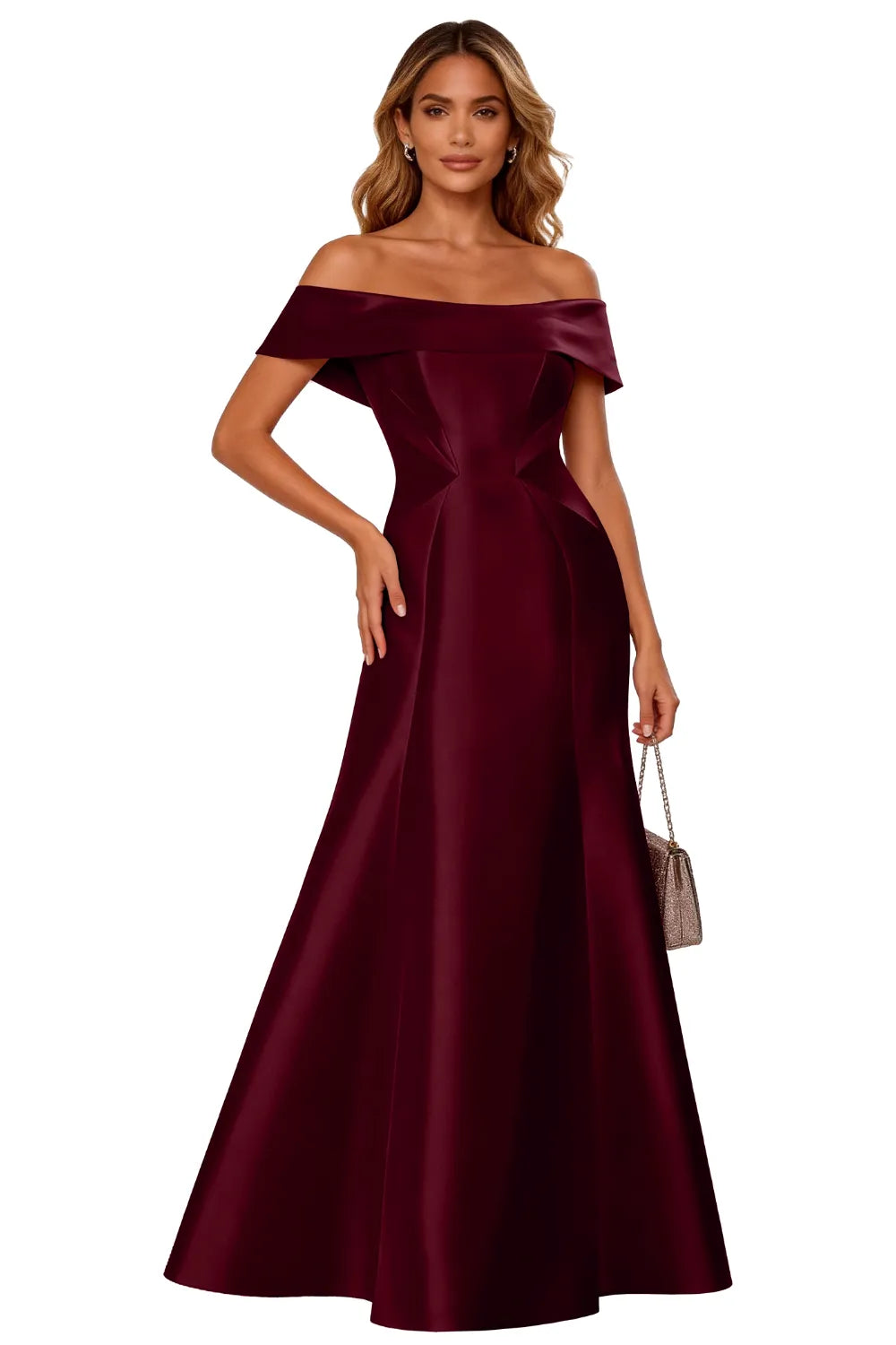 Classic Off-Shoulder Gala Formal Evening Gown