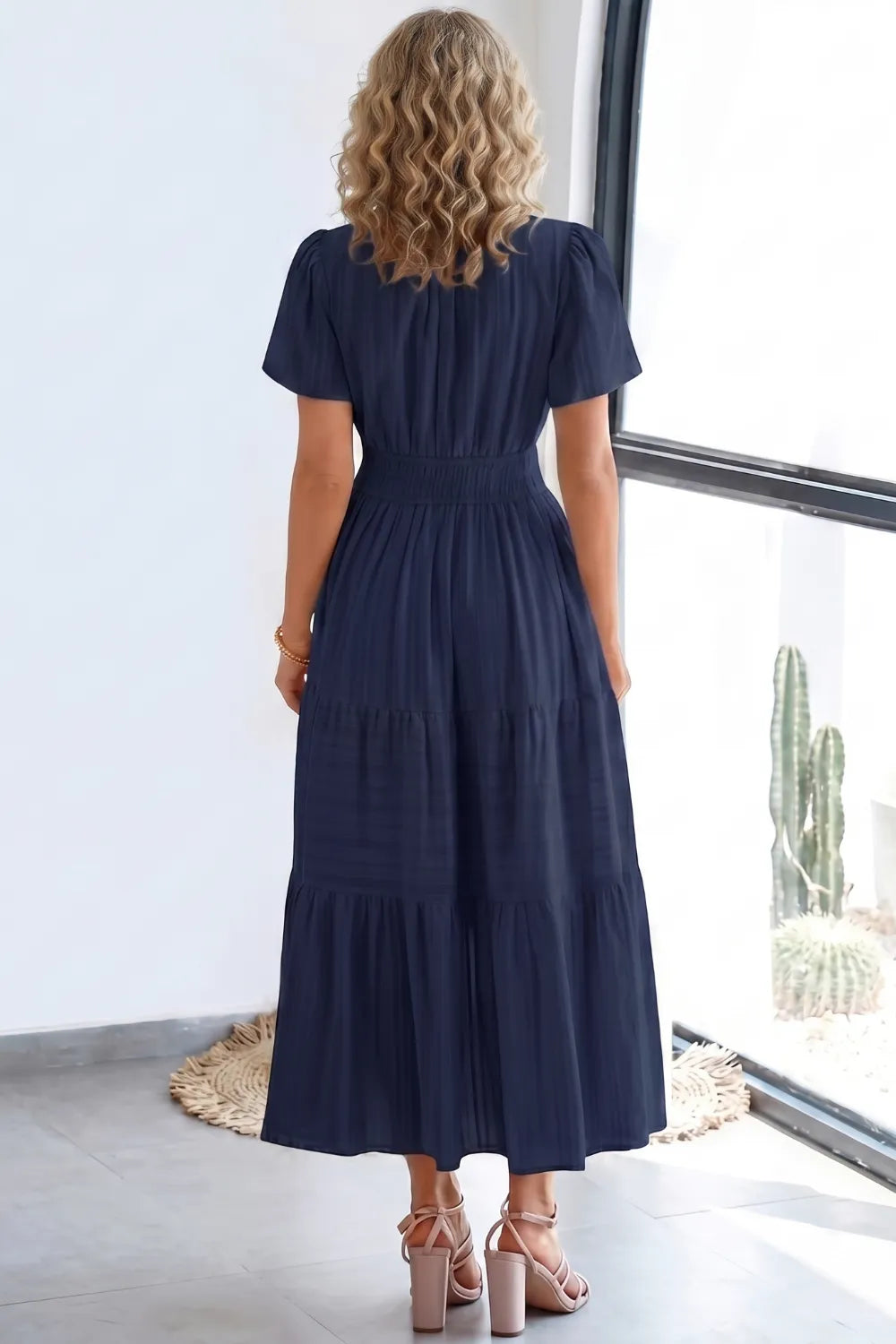 Casual Flowy Chiffon Wedding Guest Dress