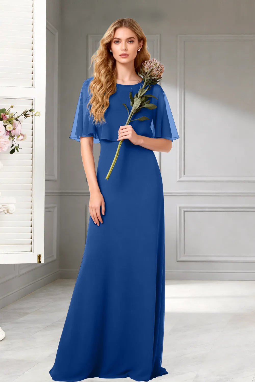 Moonlight Muse Long Chiffon Gown