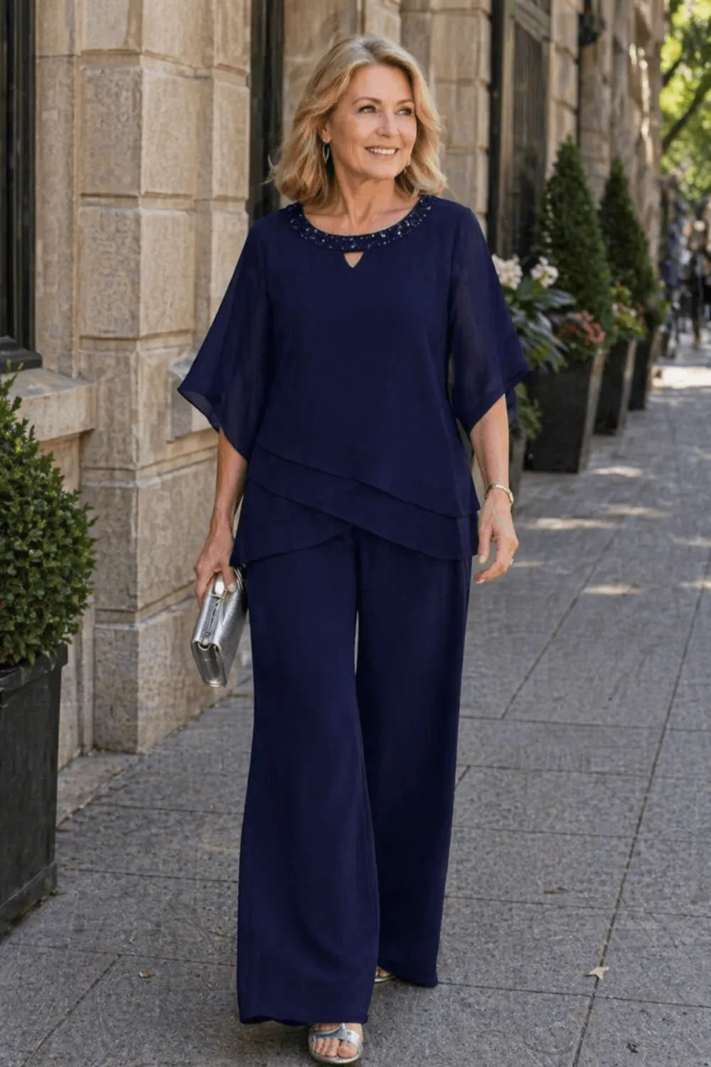 Serena Chiffon Pant Set