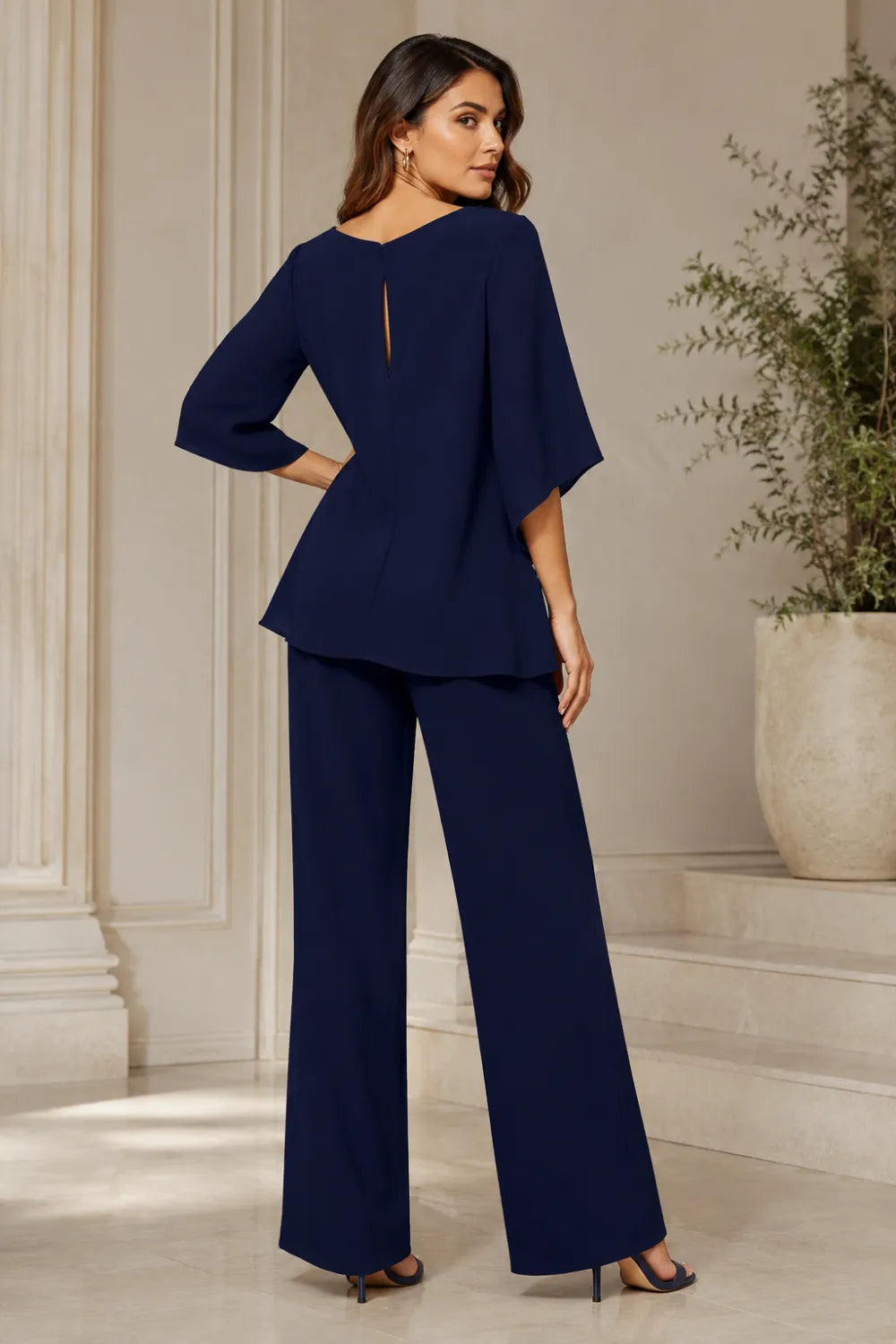 Serena Chiffon Pant Set