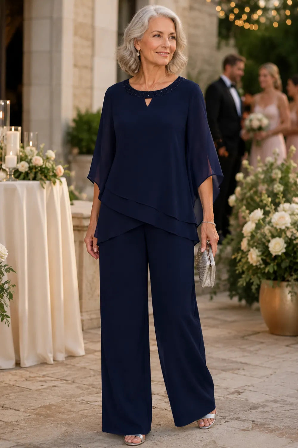 Serena Chiffon Pant Set