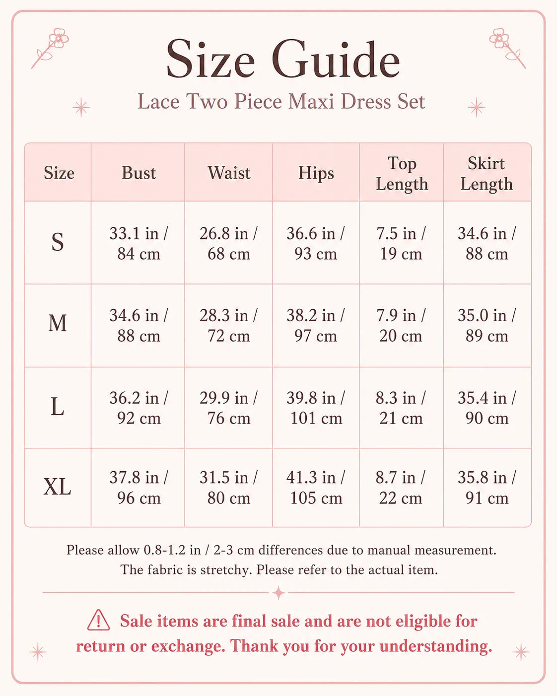 Seashell Detail Lace Two Piece Maxi Dress Set（SALE）