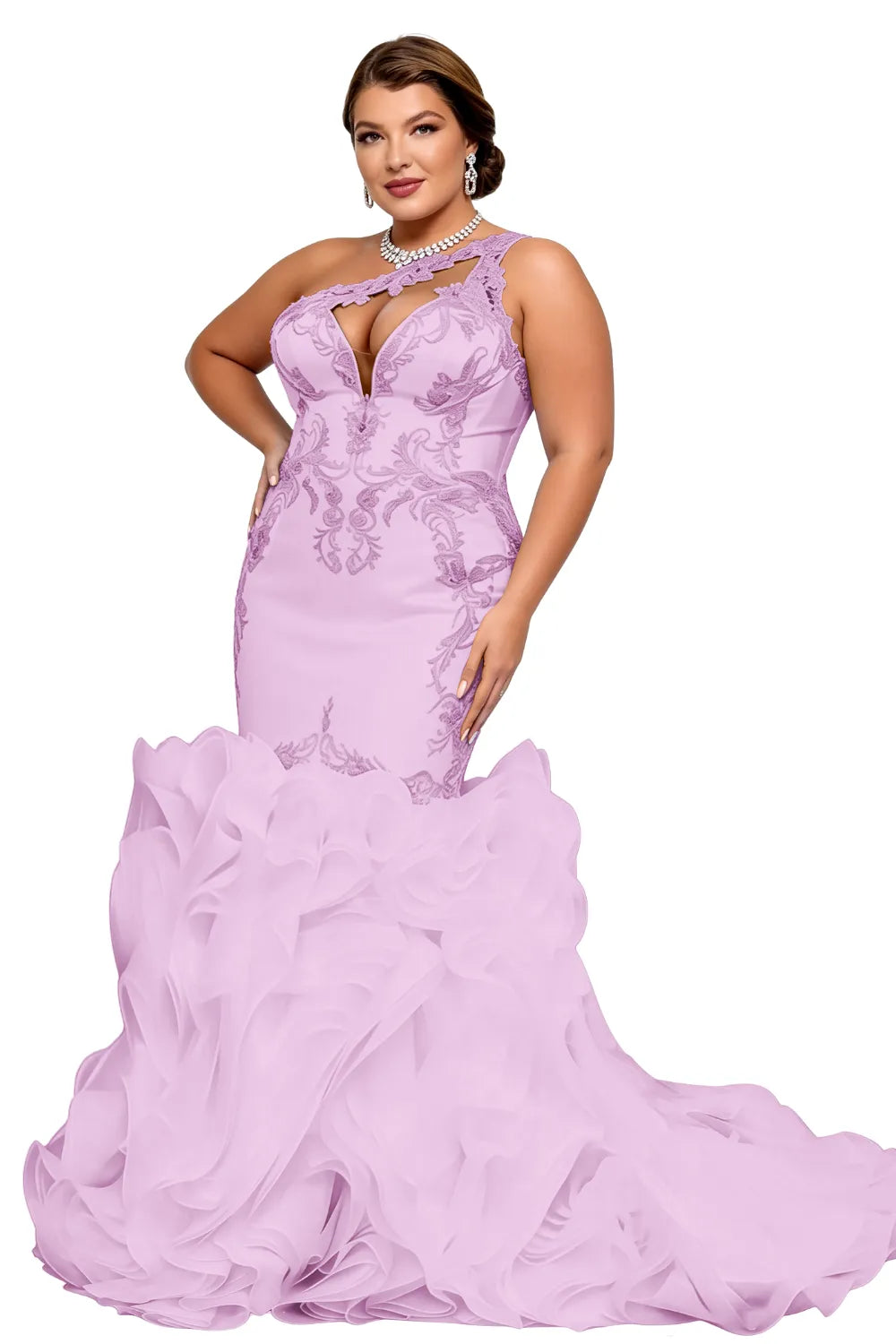 Plus Size Elegant Mermaid Evening Dress