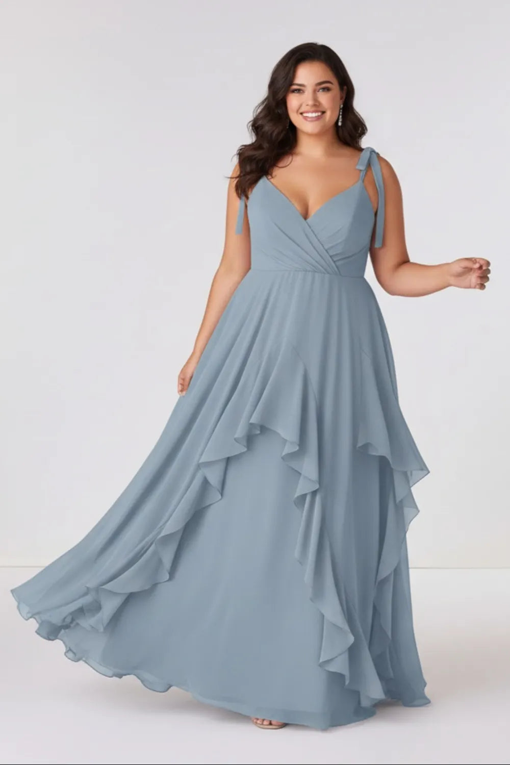 Celeste Layered Chiffon Bridesmaid Dress