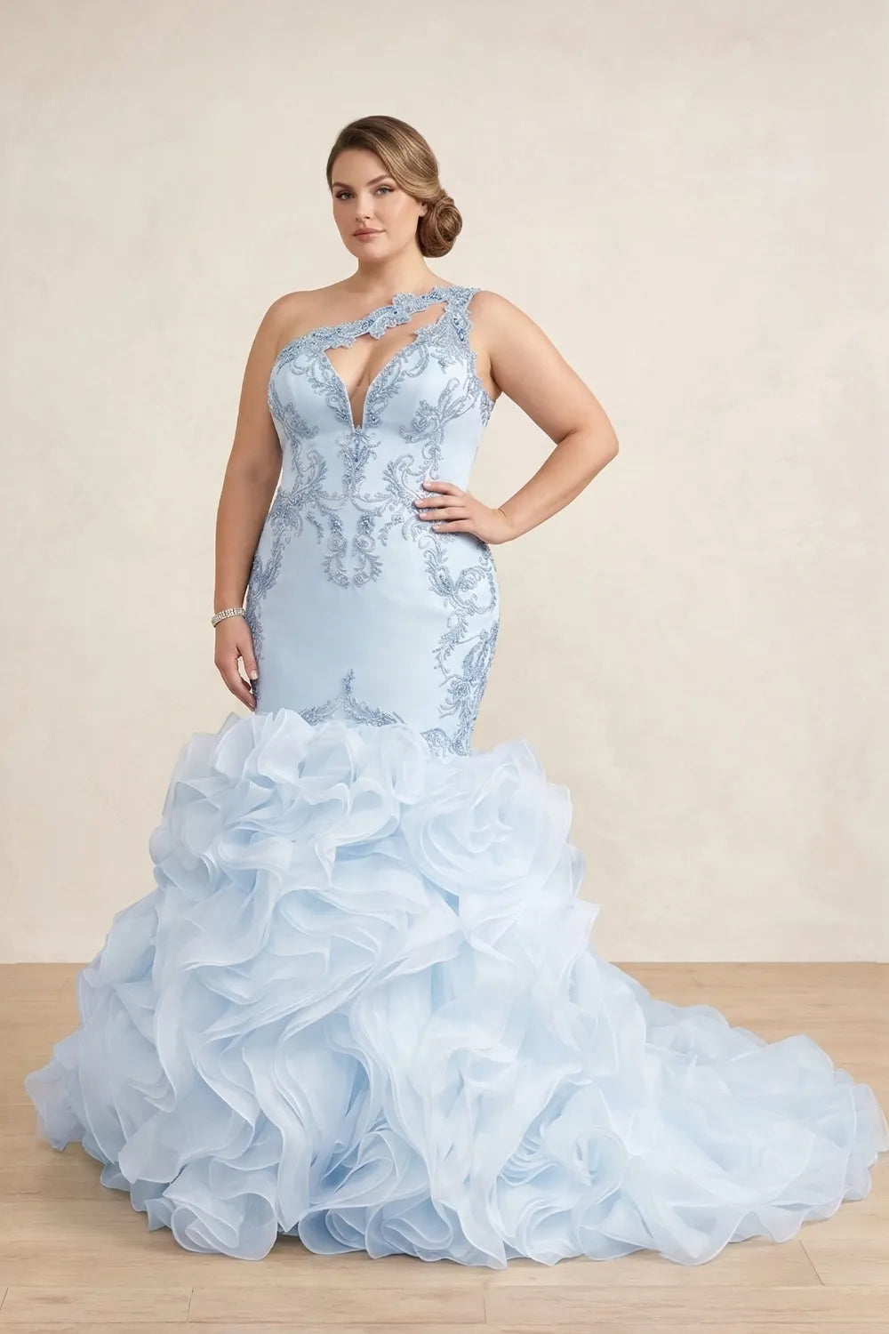 Aurora Ruffle Gown