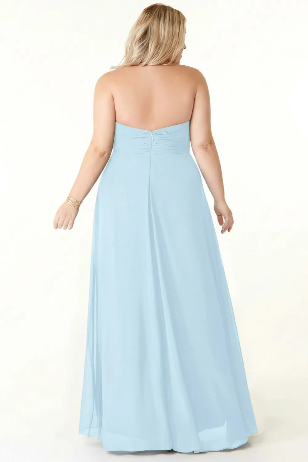 Plus Size Halter Chiffon Maxi Dress