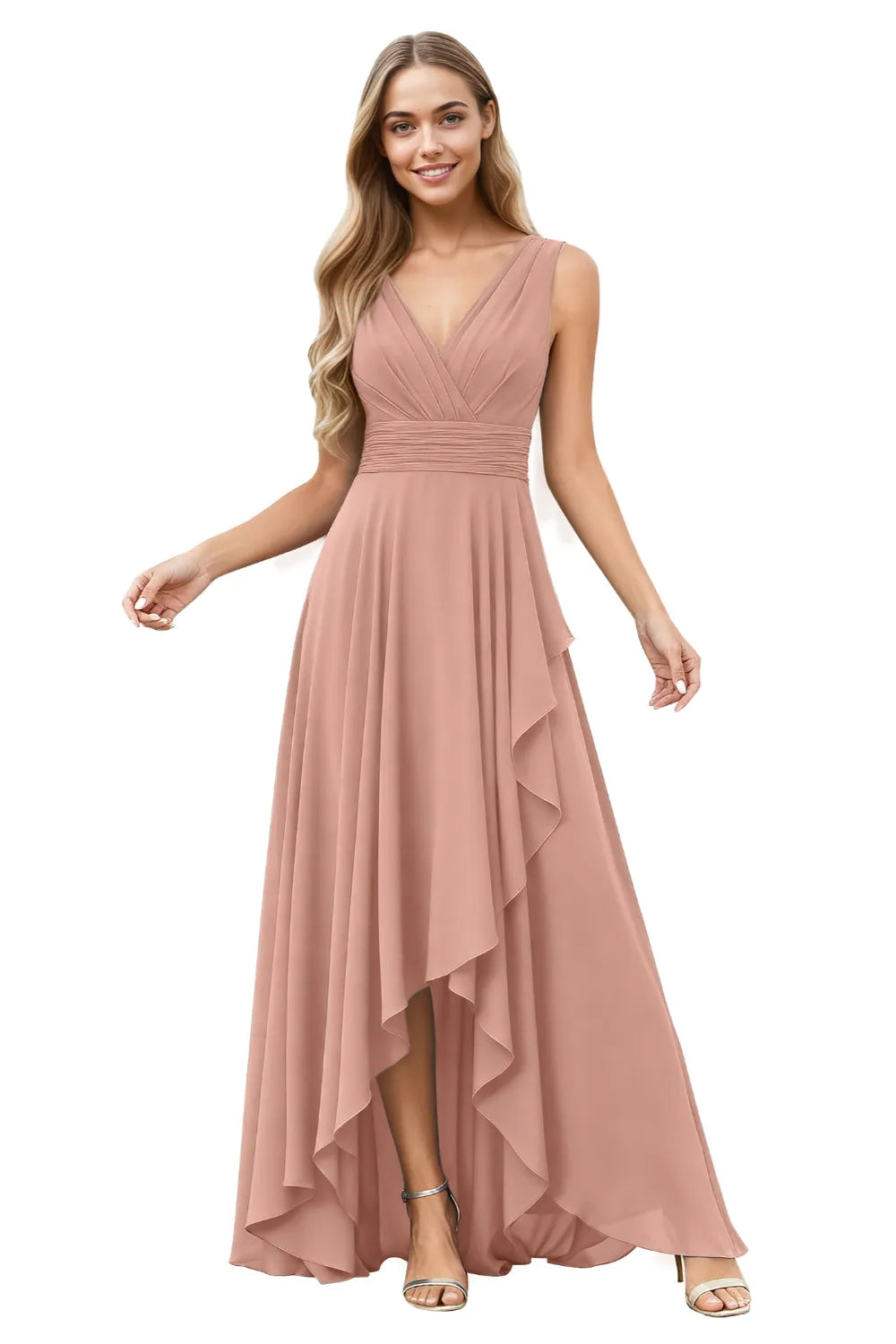 Lunaria Elegant High-Low Gown