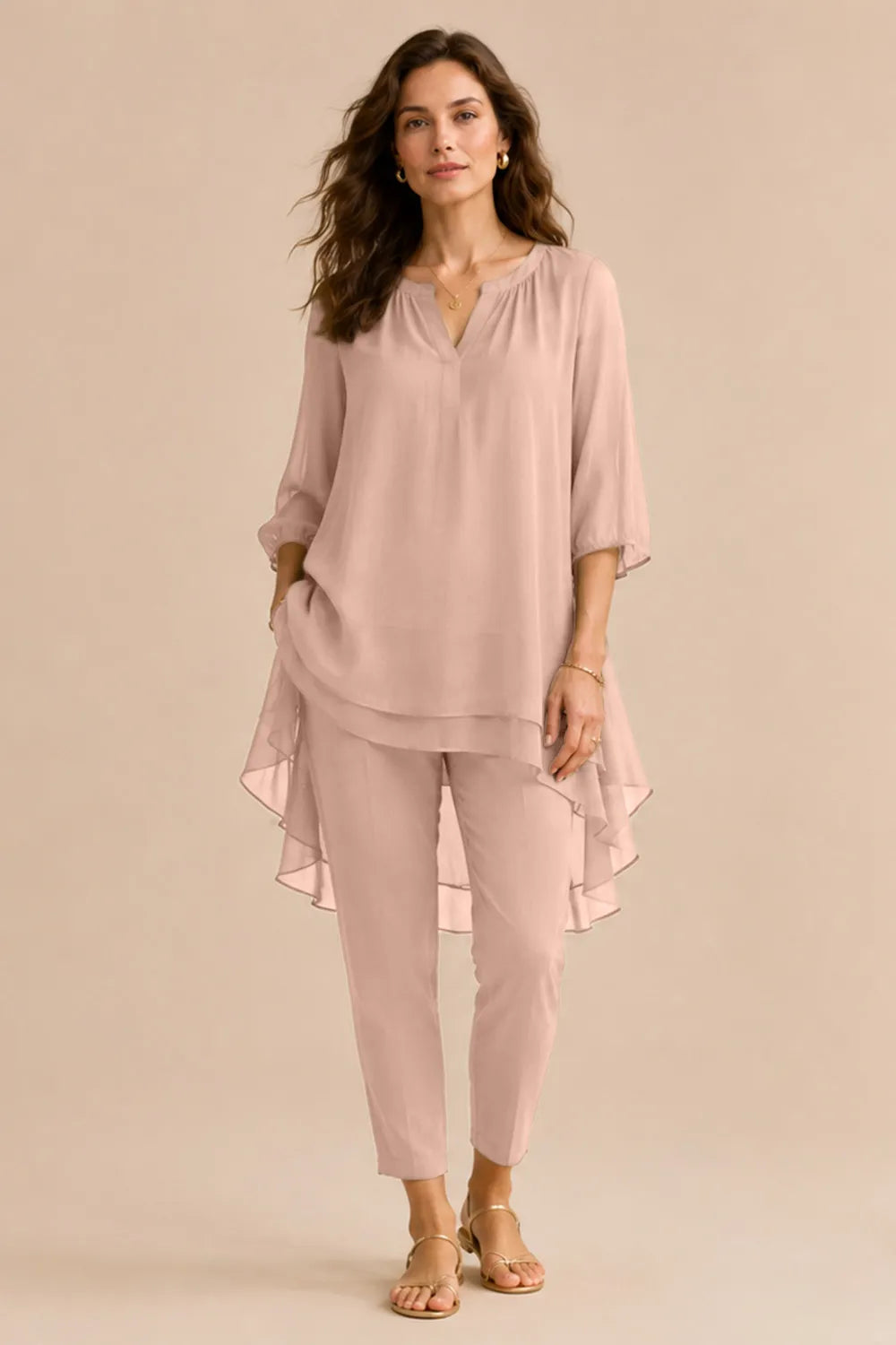 Seraphina Elegant Overlay Pant Ensemble
