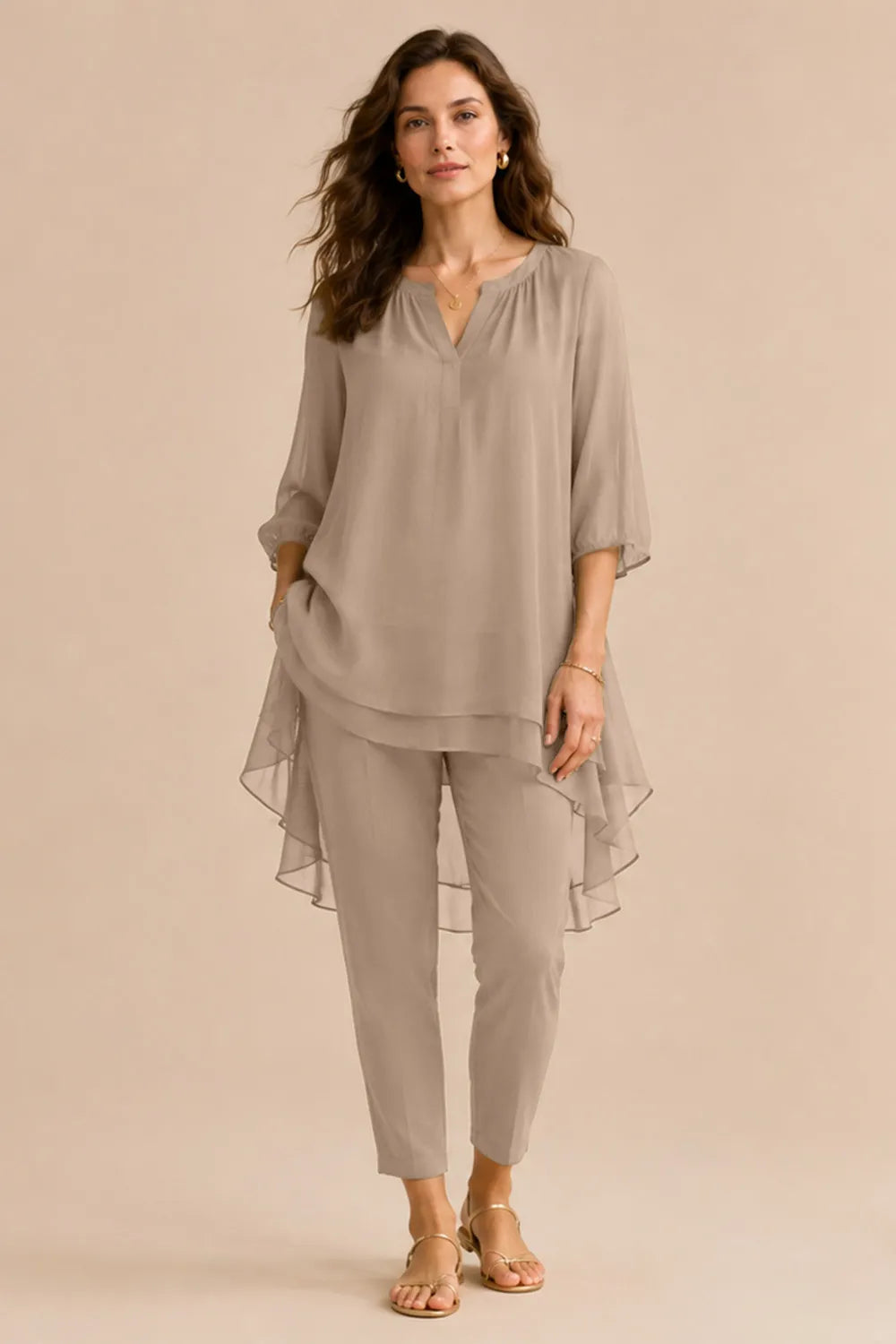 Seraphina Elegant Overlay Pant Ensemble