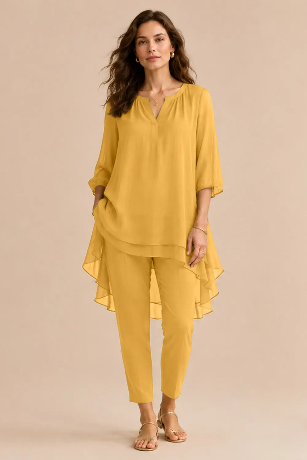 Seraphina Elegant Overlay Pant Ensemble
