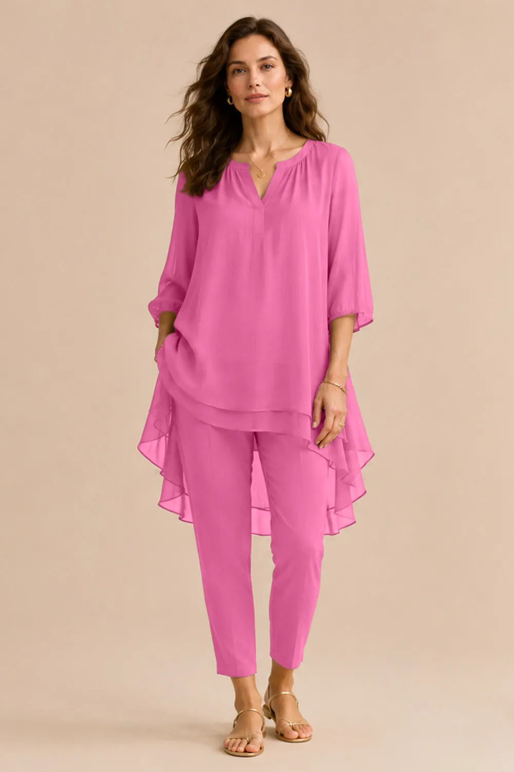 Seraphina Elegant Overlay Pant Ensemble