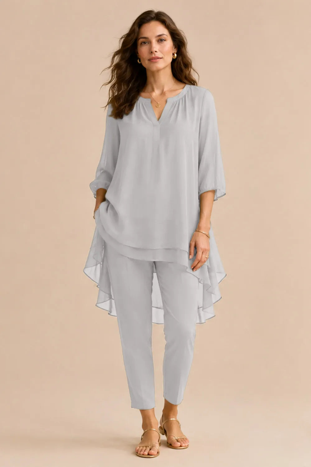 Seraphina Elegant Overlay Pant Ensemble
