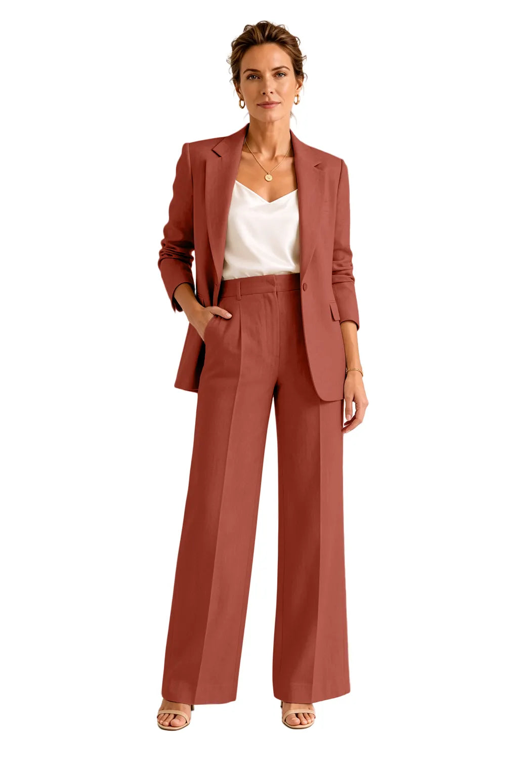 Formal Blazer Pant Suit for Wedding Guests