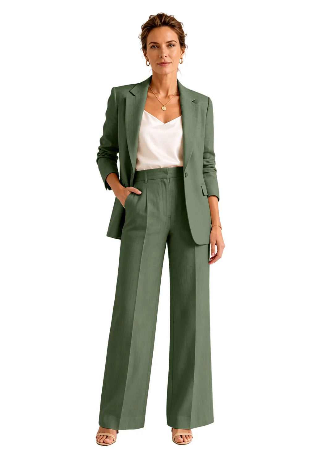 Formal Blazer Pant Suit for Wedding Guests