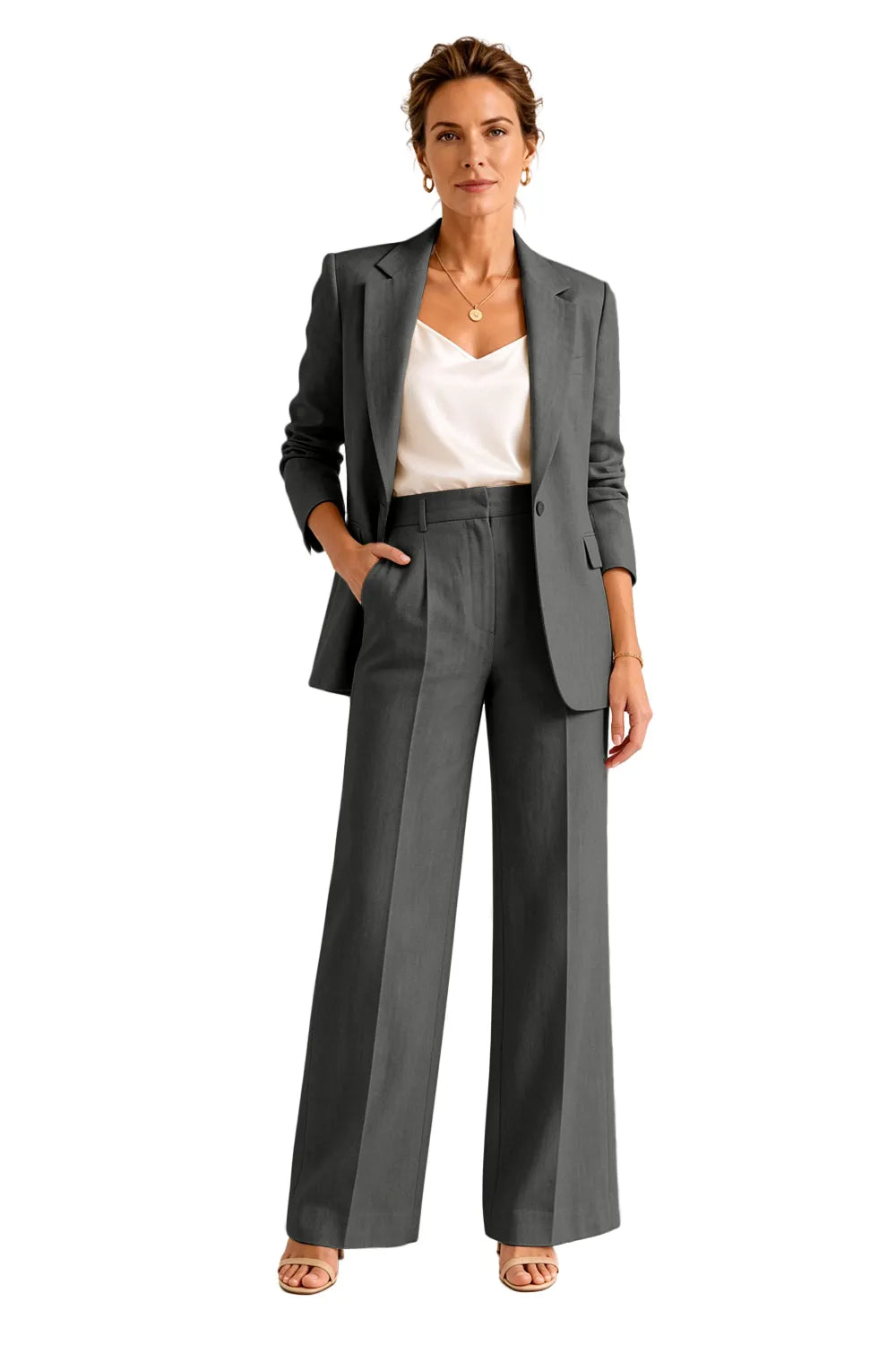 Formal Blazer Pant Suit for Wedding Guests