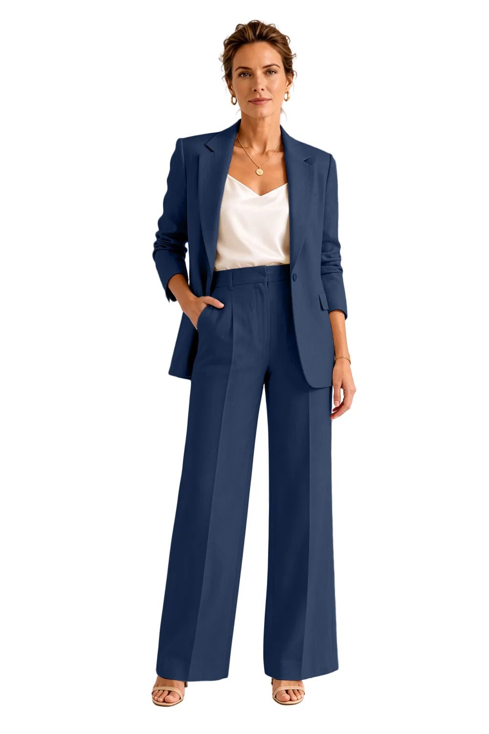Formal Blazer Pant Suit for Wedding Guests