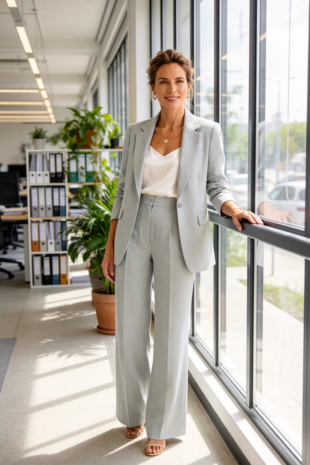 Formal Blazer Pant Suit for Wedding Guests