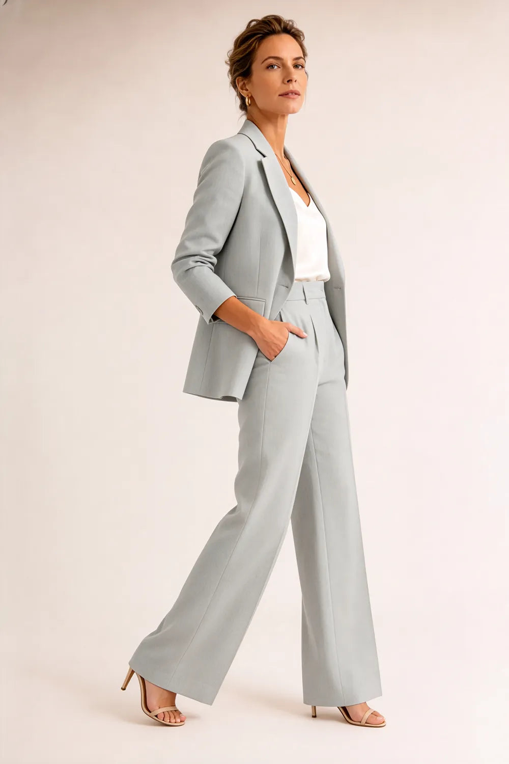 Formal Blazer Pant Suit for Wedding Guests