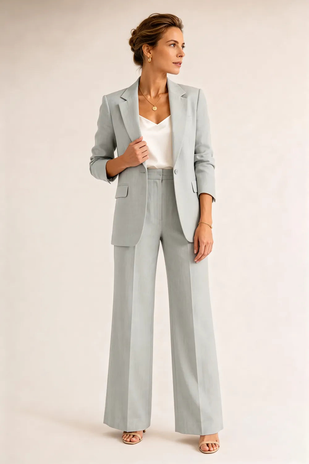 Formal Blazer Pant Suit for Wedding Guests