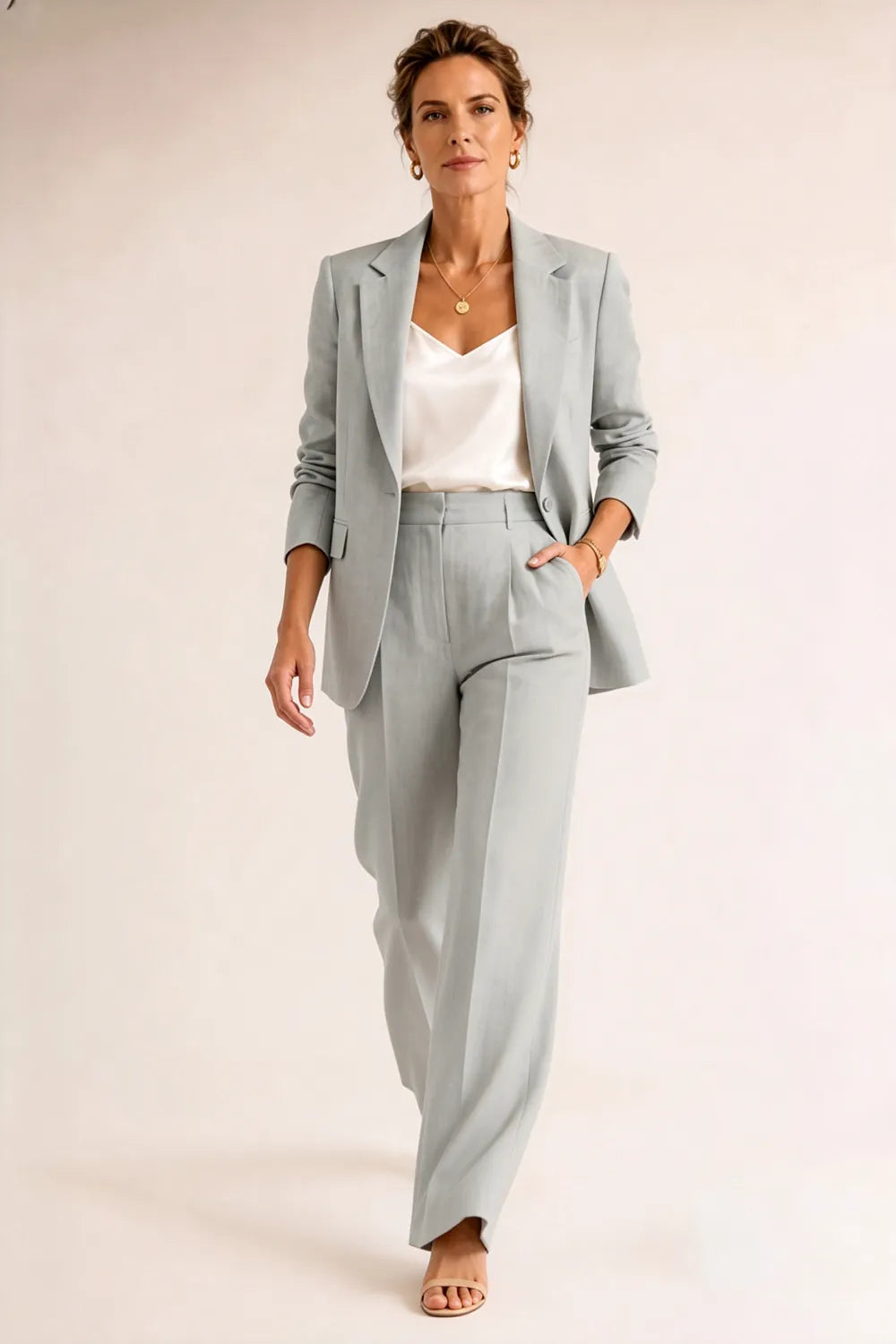Formal Blazer Pant Suit for Wedding Guests