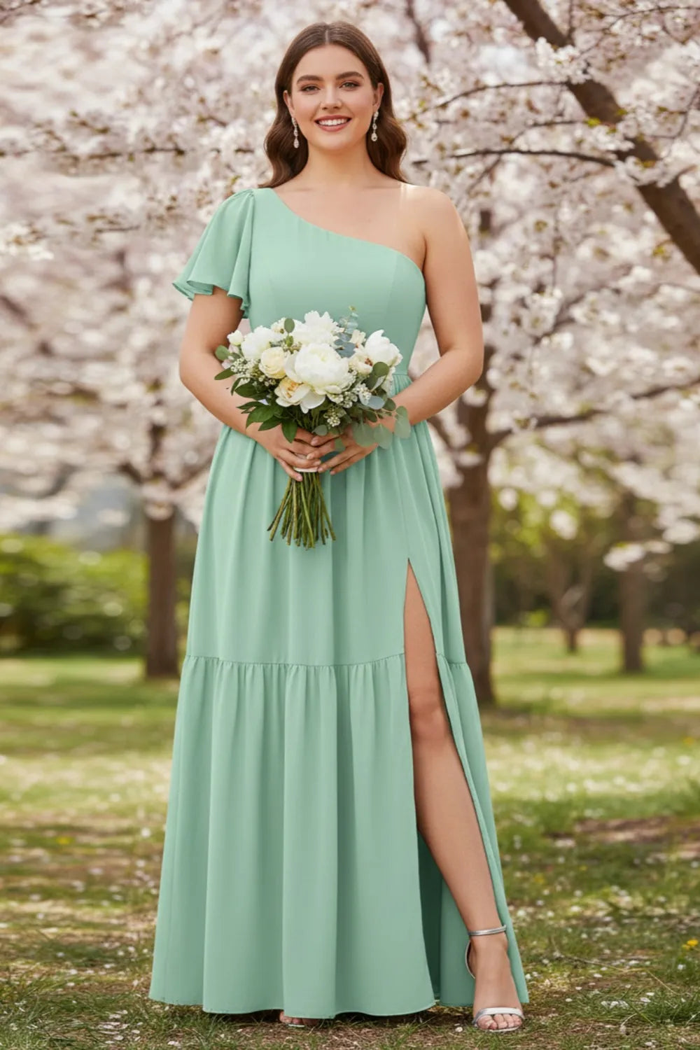 Serenelle Asymmetric Maxi Gown